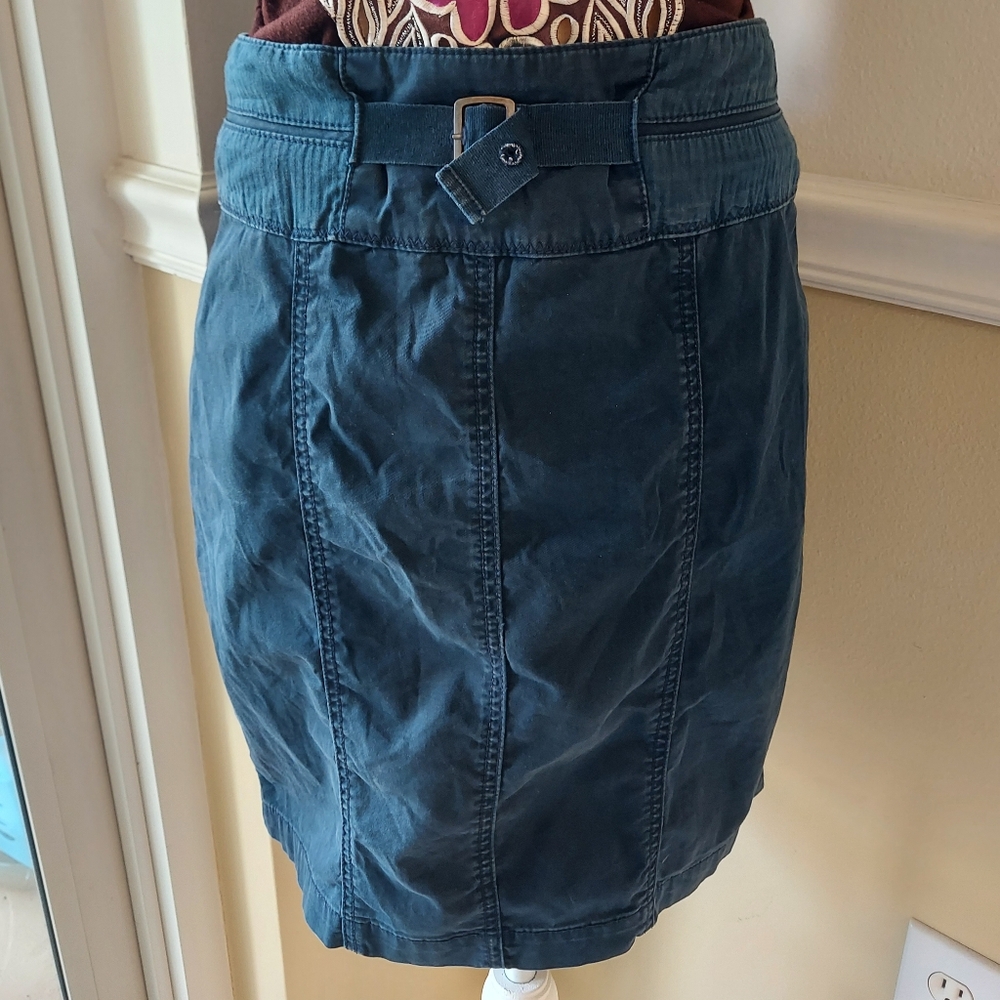 Anthropologie Navy Skirt Size 6 - Picture 4 of 10